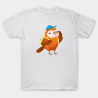 Xenops bird with a hat and a backpack T-Shirt